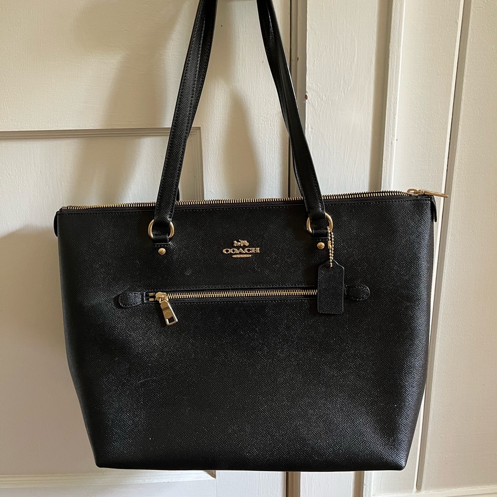 Black Leather Coach Bag